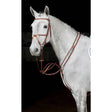 Whitaker ma052 valencia luxury martingale tan made of rich reddish brown leather with polished metal hardware