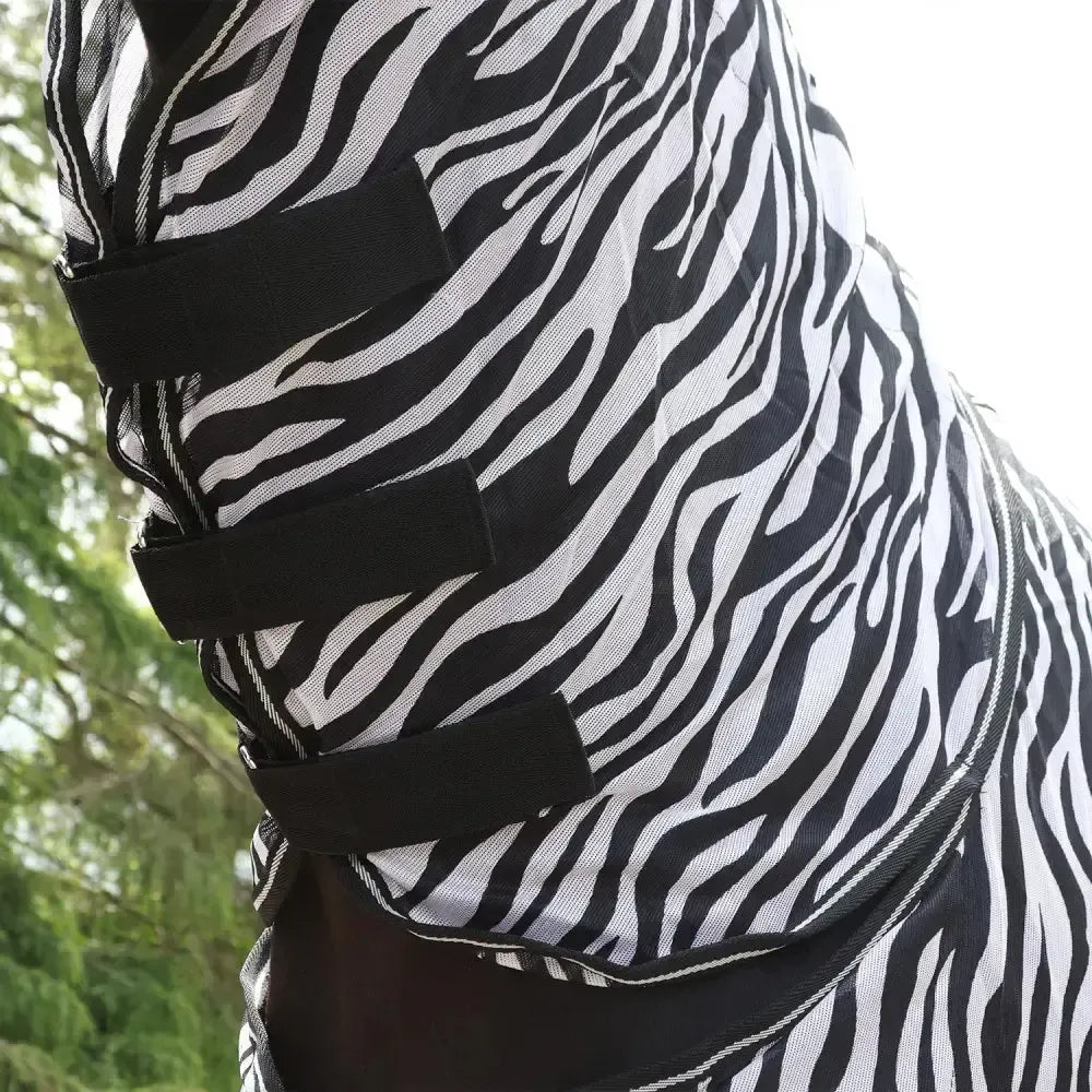 Whitaker Marwell Zebra Fly Rug With Belly Flap 4'3" Fly Rugs