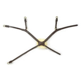 Black leather horse harness with silver buckles and stitching from whitaker nb104 mexican noseband havana collection