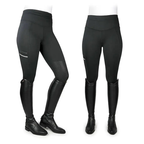 Whitaker Pellon Riding Tights Black Large Black Riding Tights Barnstaple Equestrian Supplies