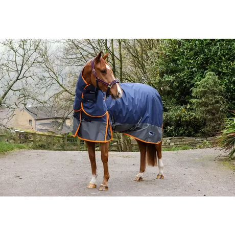 Whitaker R444 Rastrick V2 250G Combo Turnout Rug Navy/Grey 4' 9" Navy/Grey Turnout Rugs