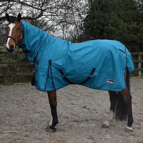 Whitaker Rastrick Turnout Rug Fixed Neck 0Gm Turquoise Turquoise 5' 9" Turnout Rugs Barnstaple Equestrian Supplies