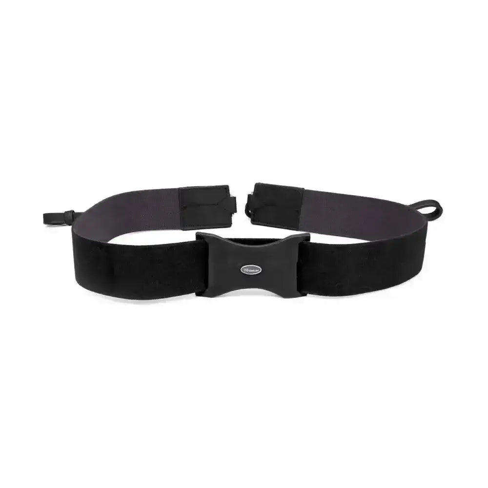 Black elastic chest strap whitaker ready with sleek adjustable plastic buckle and reinforced ends for secure fit