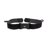 Black elastic chest strap with adjustable buckle and subtle whitaker ready logo made with special unemulsified oil