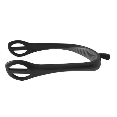 Black whitaker sn00 soft touch spurs nylon grey with textured grip and oval-shaped ends for comfortable riding