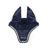 Navy whitaker thornton fly ear flap with satin finish and mesh paneling perfect fly veil navy for equestrian use
