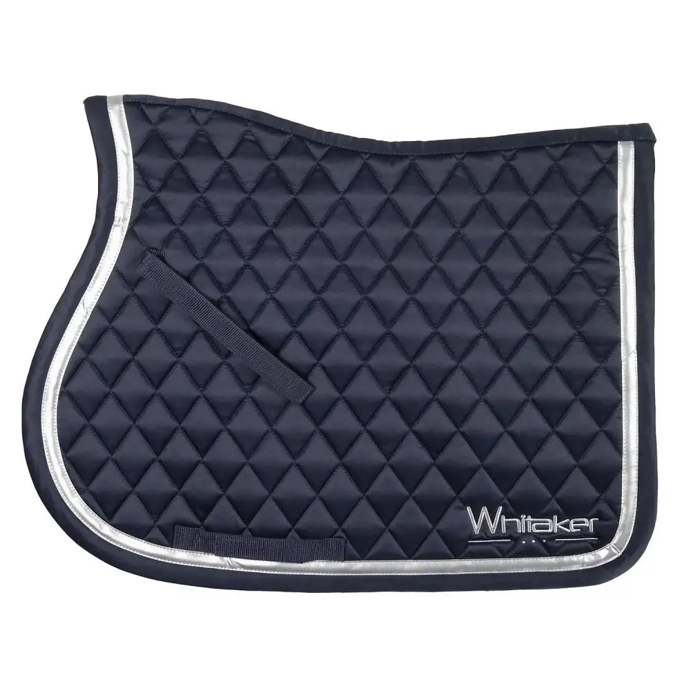 Whitaker Thornton Saddle Pad Navy/Silver Pony/Cob Navy/Silver Saddle Pads & Numnahs Barnstaple Equestrian Supplies