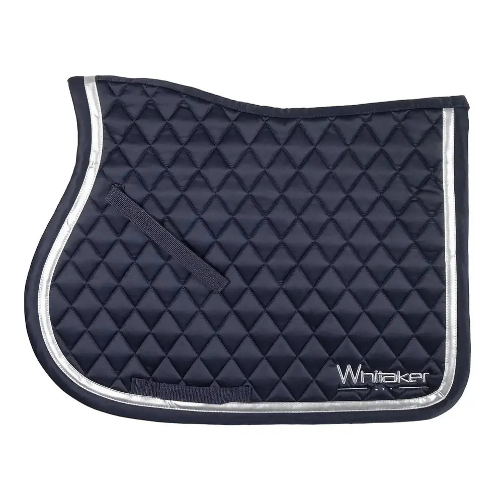 Whitaker Thornton Saddle Pad Navy/Silver Pony/Cob Navy/Silver Saddle Pads & Numnahs Barnstaple Equestrian Supplies