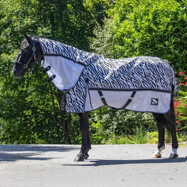 Whr28 W-Horse Airflo Turnout Rug Combo Zebra 5' 6" Zebra Turnout Rugs