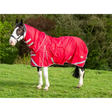 Swish WIDE FIT 100g Detachable Neck Turnout Rug - Red 4'3 WF Turnout Rugs