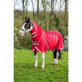 Swish WIDE FIT 200G Detachable Neck Turnout Rug - Red 4'3 WF Turnout Rugs