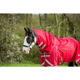 Swish WIDE FIT 200G Detachable Neck Turnout Rug - Red 4'3 WF Turnout Rugs