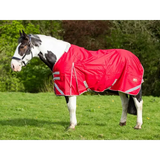Swish WIDE FIT 200G Detachable Neck Turnout Rug - Red 4'3 WF Turnout Rugs