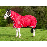 Swish WIDE FIT 200G Detachable Neck Turnout Rug - Red 4'3 WF Turnout Rugs