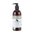 Dark amber wildwash horse shampoo bottle with black pump and zebra-striped label featuring evening primrose oil and marshmallow root