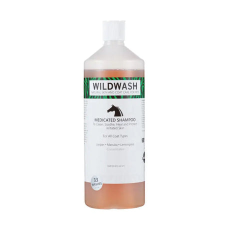 WildWash Horse Shampoo Medicated 1 Litre Medicated Shampoos Barnstaple Equestrian Supplies