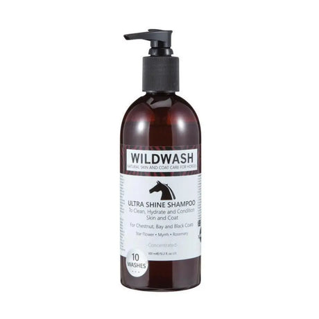 WildWash Horse Shampoo Ultra Shine 300ml Horse Shampoos Barnstaple Equestrian Supplies