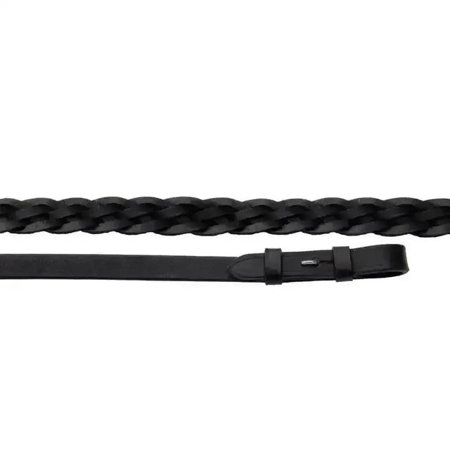 Windsor Equestrian Leather Laced Reins Black Reins