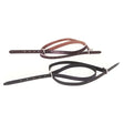 Brown and black leather windsor spur straps with silver hardware economy leather spur for horse riding