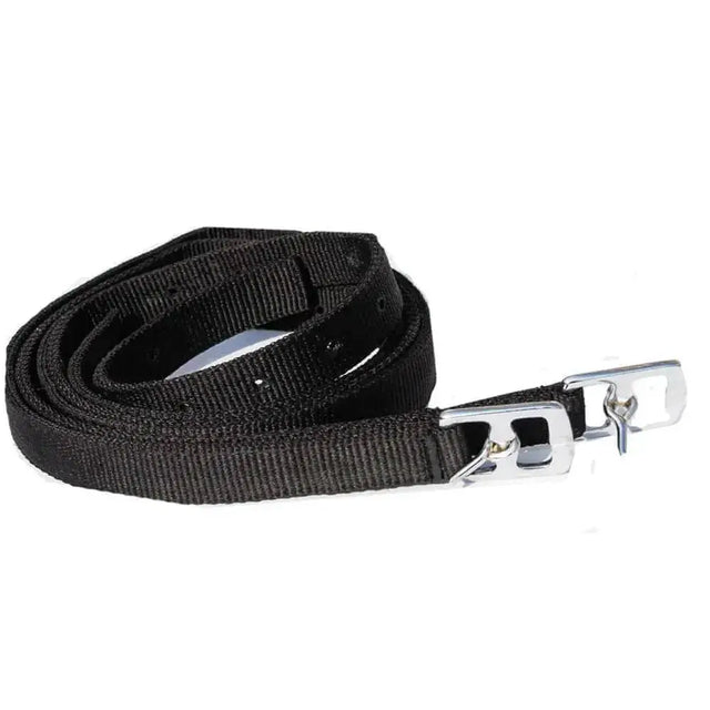 Windsor Synthetic Adults Stirrup Leathers 54 Inch Black 54" Stirrup Leathers Barnstaple Equestrian Supplies