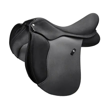 Black leather wintec 2000 all purpose english saddle with deep seat and super soft panels for unbeatable comfort