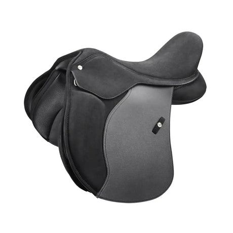 Black leather wintec 2000 pony dressage saddle with sleek stitching for extra comfort saddle and leisure riding saddle