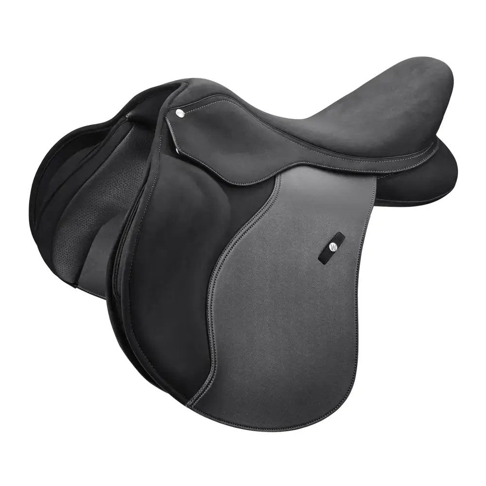 Black leather wintec 2000 sc all purpose dressage saddle with smooth design and subtle stitching for unbeatable comfort equestrian open seat