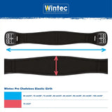Wintec Pro Chafeless Elastic Girth Black 60 cm/24" Long Girths