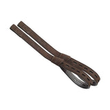 Brown leather horse bridle strap with perforated sections and stitched detailing from wintec pro webbers revolutionary stirrup strap
