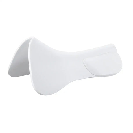 White plastic wintec raised comfort saddle pad with smooth contoured design for high shock situations