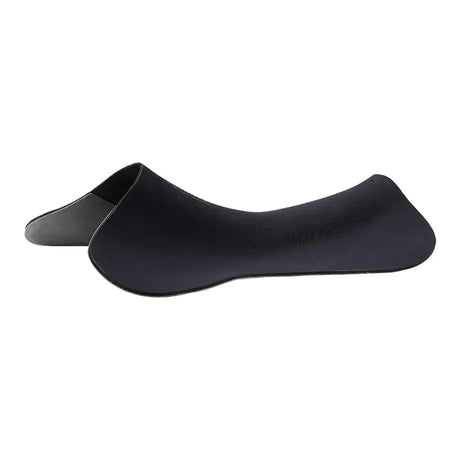 Black ergonomic wintec riser comfort pad jump saddle with smooth contoured surface and subtle edge stitching