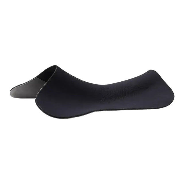 Black ergonomic wintec riser comfort pad jump saddle with smooth contoured surface and subtle edge stitching