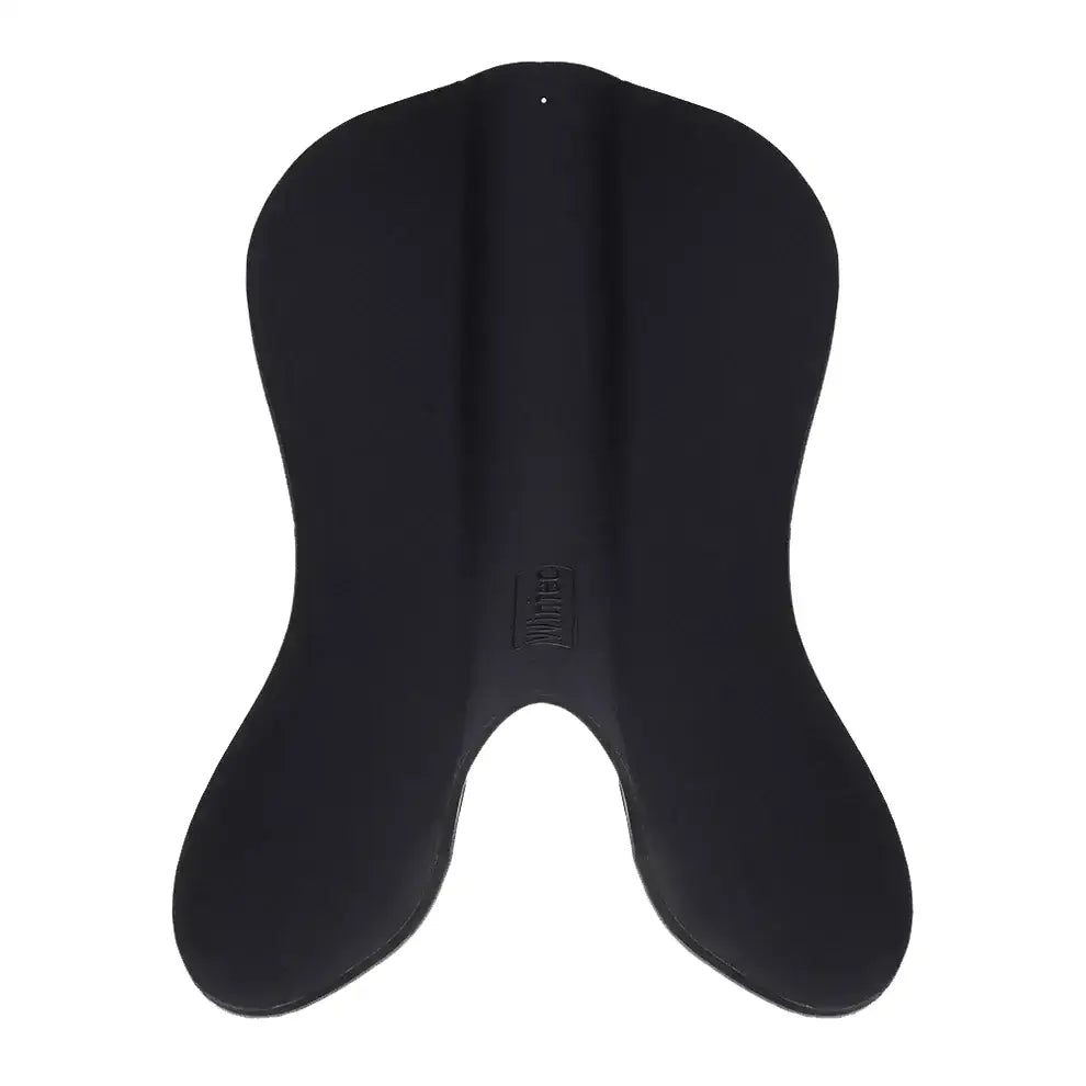 Black silicone swim fin with smooth ergonomic design and subtle branding shown from the back side for wintec riser comfort pad jump saddle