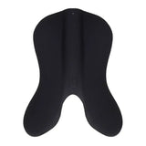 Black silicone swim fin with smooth ergonomic design and subtle branding shown from the back side for wintec riser comfort pad jump saddle