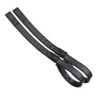 Black leather wintec webbers horse reins with stitched detailing and sleek durable design for riding use