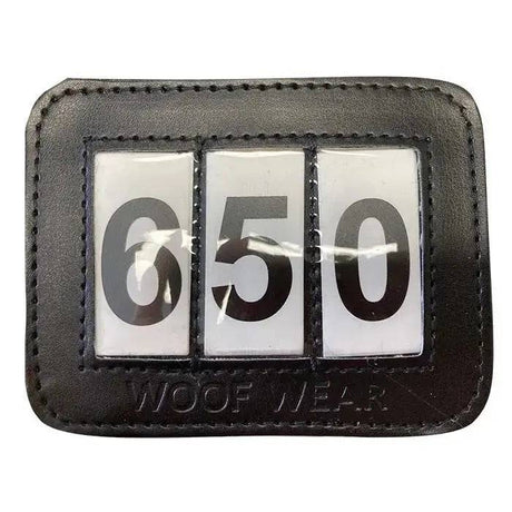 Woof Wear Bridle Number Holder Black Woof Wear Competition Accessories Barnstaple Equestrian Supplies