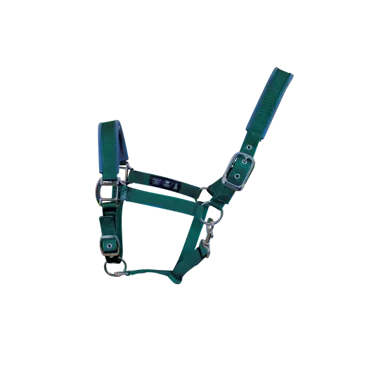 Woof Wear Contour Head Collar British Racing Green Pony Headcollars