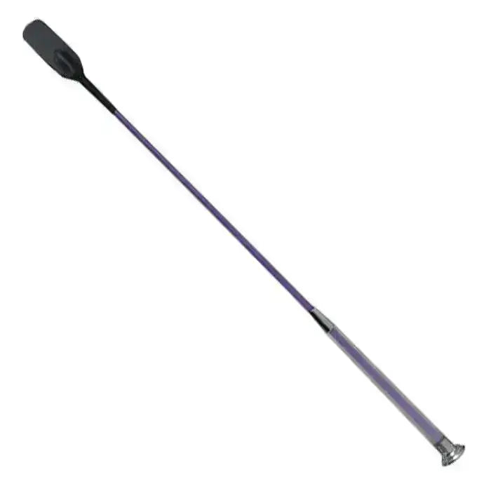 Purple and black woof wear gel fusion riding whip with sleek modern design perfect for fusion riding whip fans