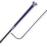 Black handled dressage whip with silver metallic gel handle from woof wear gel fusion dressage collection