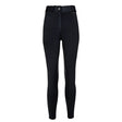 Black high-waisted woof wear hybrid ii riding breeches with sleek fit and subtle stitching for riding comfort