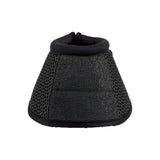 Black woof wear ivent turn overreach boot with mesh and fabric design for hoof protection
