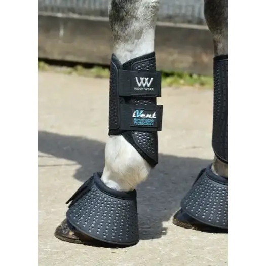 Woof Wear iVent Overreach Boot Black Steel Small Over Reach Boots