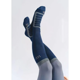 Woof Wear Long Bamboo Tech Riding Sock Navy Grey Small Riding Socks