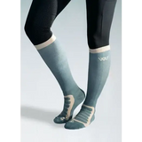 Woof Wear Long Bamboo Tech Riding Sock Steel Stone Small Riding Socks