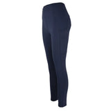Navy blue woof wear original riding tights with silicone micro-grip full seat and 4-way stretch fabric and side pocket