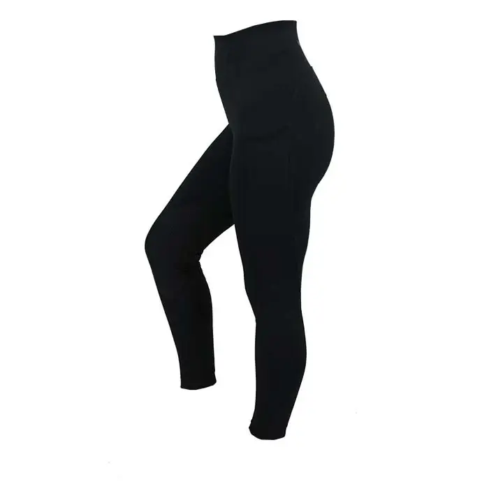 Woof Wear Original Riding Tights - Knee Patch Black UK06 Riding Tights
