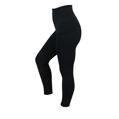 Woof Wear Original Riding Tights - Knee Patch Black UK06 Riding Tights