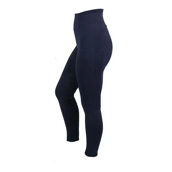 Woof Wear Original Riding Tights - Knee Patch Navy UK06 Riding Tights