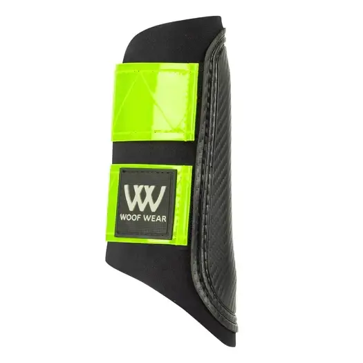 Woof Wear Reflective Club Boot Brushing Boots For Horses Hi Viz Lime X Small Brushing Boots