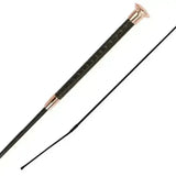 Woof Wear Reptile Dressage Whip Patterned Faux Snake Skin Handle Black / Rosegold Whips & Canes